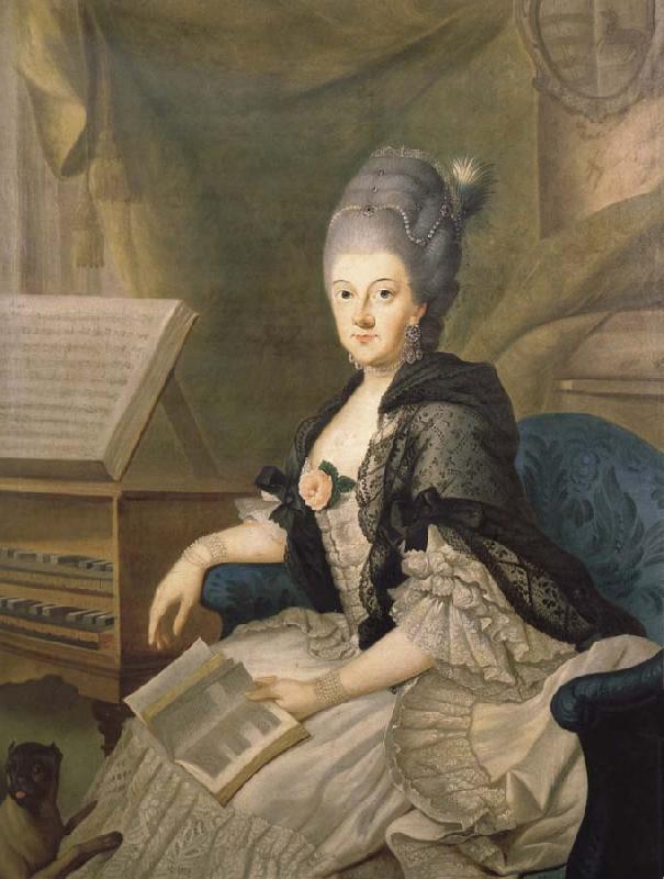 Johann Ernst Heinsius Anna Amalia,Duchess of Saxe-Weimar France oil painting art